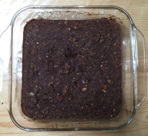 Banana chocolate bread made of oat and whole wheat flour